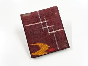 リサイクル　琉球絣柄織出し手織り紬財布